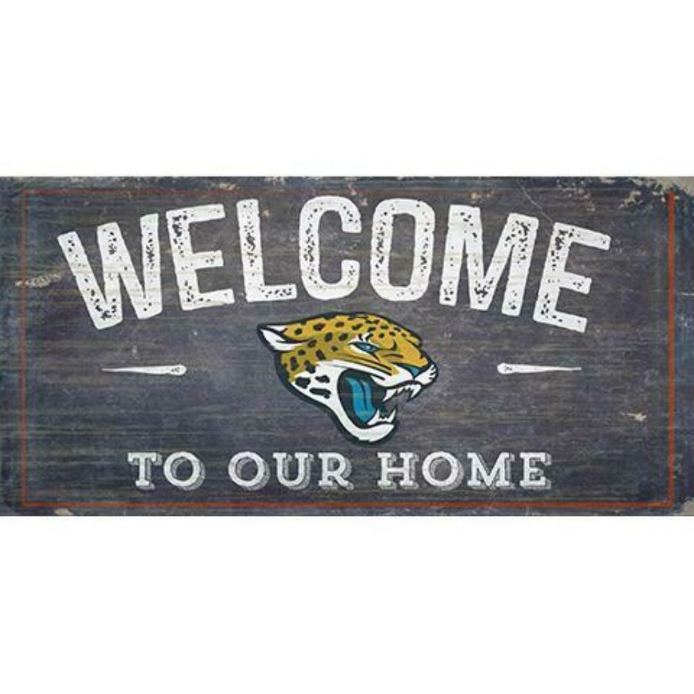 JACKSONVILLE JAGUARS WOOD SIGNS 6"X12"